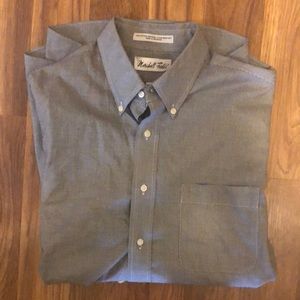 NICE! MARSHALL FIELDS VINTAGE MENS BUTTON UP, MED, NWOT